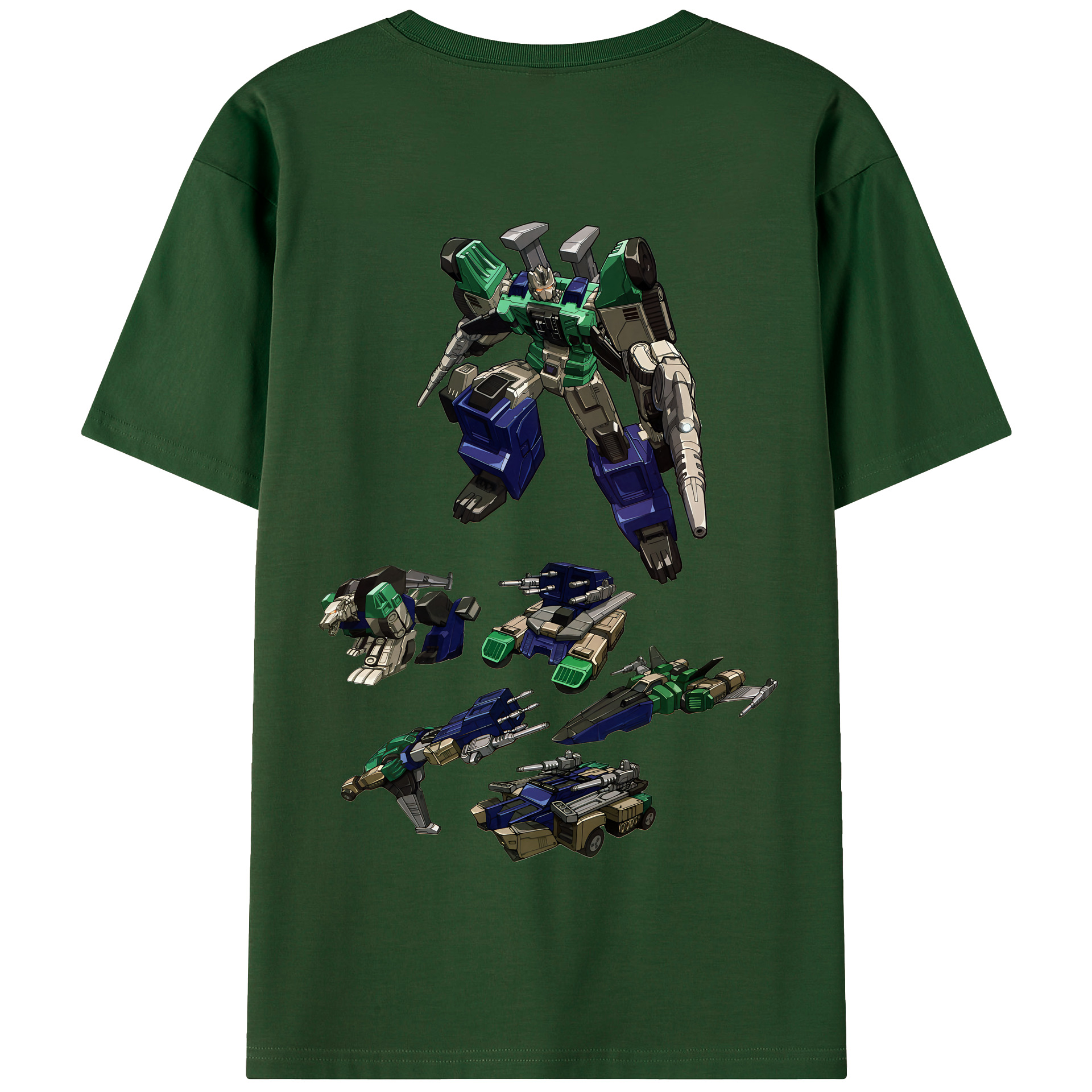 （画像用） Transformers トランスフォーマー 綿100％半袖Tシャツ（背面プリント）